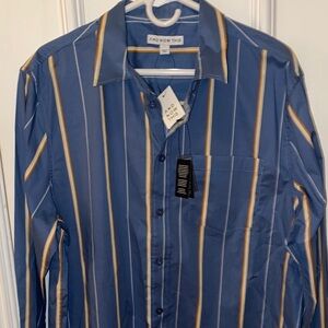 Men's Blue Striped Shirt